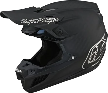 Troy Lee Designs 2023 SE5 Carbon Helmet With MIPS - Stealth, Black/Chrome