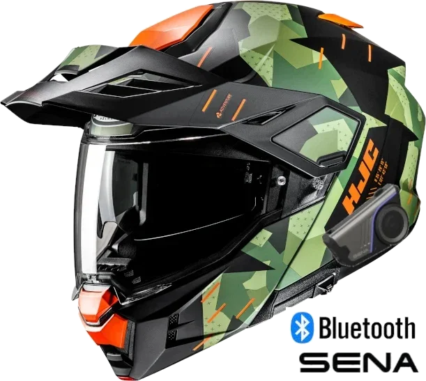 HJC i80 Sena 60S Bluetooth Modular Helmet Roki MC-47SF