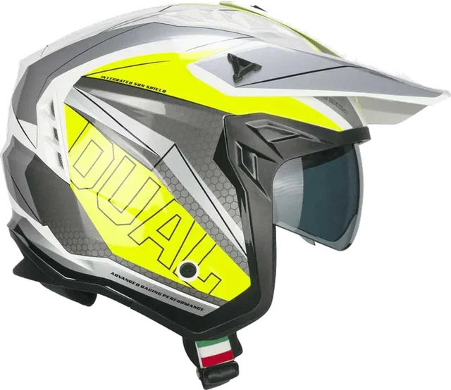 Cgm 155g Rush Dual Open Face Helmet, Matt Black / Red