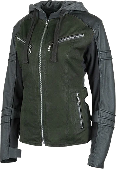 Speed & Strength Street Savvy Leather/Canvas Jacket, black