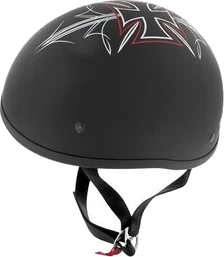 Skid Lid Original Graphic Helmet, Flat Black