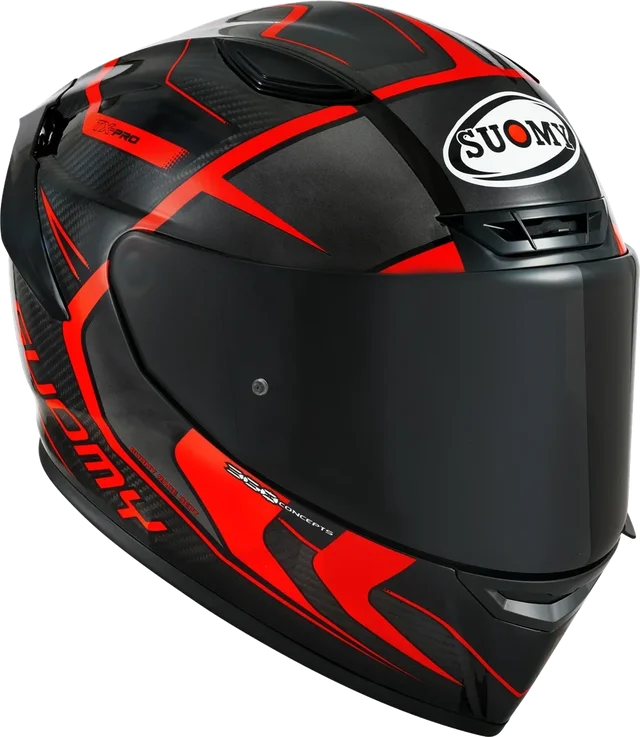 Suomy TX-PRO Advance Helmet, Fluo Red