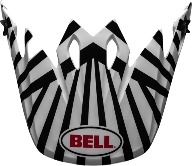 Bell MX-9 Tagger Check Me Out Visor Helmet Accessories, black white