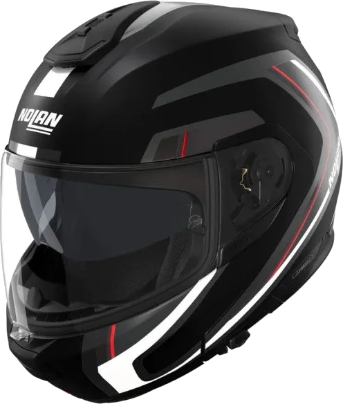 Nolan Radiant N100-6 Modular Motorcycle Helmet, black red