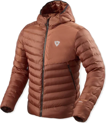 REV'IT! Fremantle Padded Jacket - Burgandy/Red, Brown