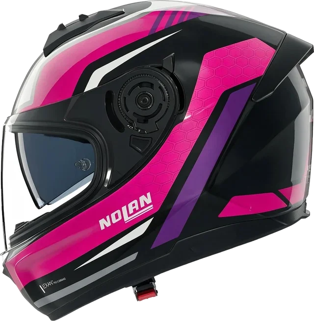 NOLAN N60-6 Piega Black / Fuchsia
