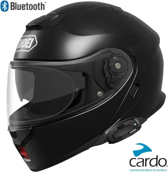 Shoei Neotec 3 Modular Helmet Gloss Black Cardo 4X Size XL (Open Box)