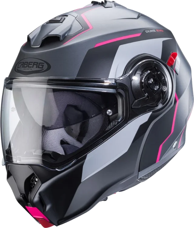 Caberg Duke Evo Move - Gun/Black/Fuchsia, Move Gun / Black / Fuchsia