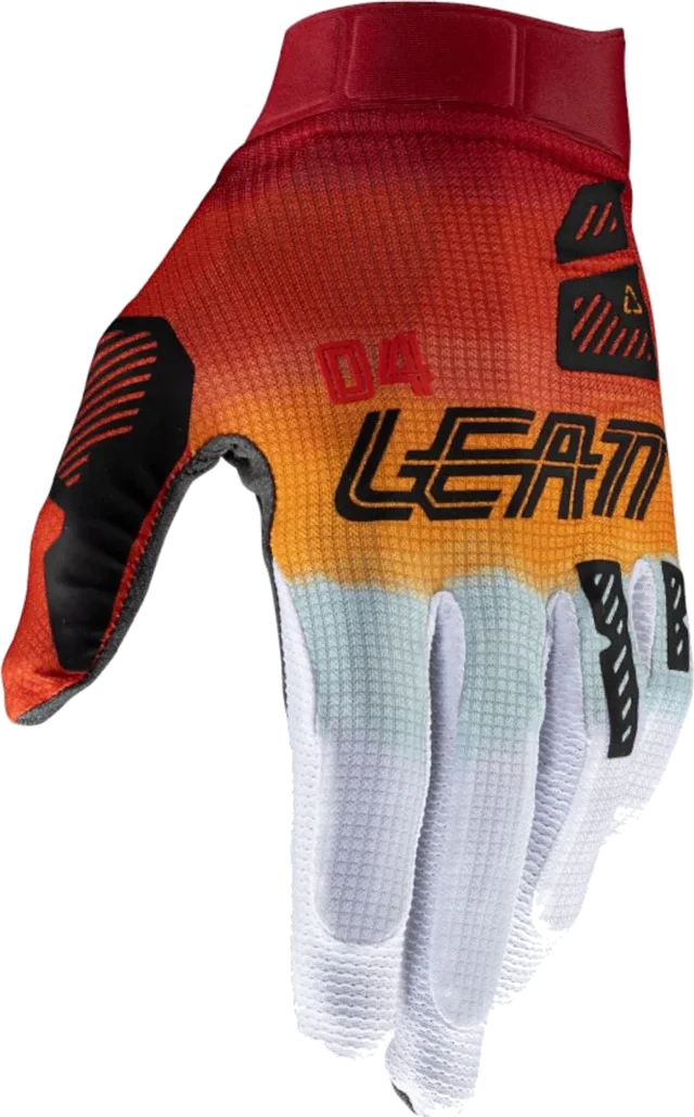 Leatt 1.5 GripR Sunrise 2025 Motocross Gloves, black/white/orange