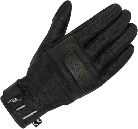 Segura Horson CE Leather Mens Gloves - Black/Red, Black