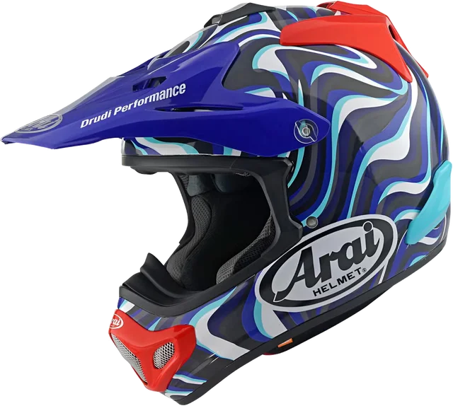 Arai MX-V Evo Stream Blue, Black/Multicoloured