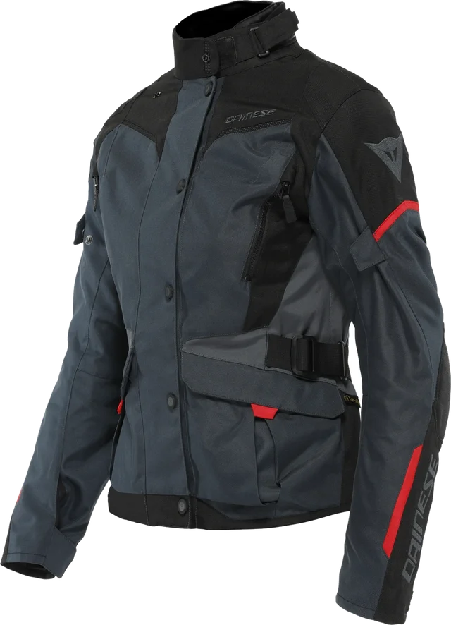Dainese Tempest 3 D-Dry Women's Jacket, light grey/black/red
