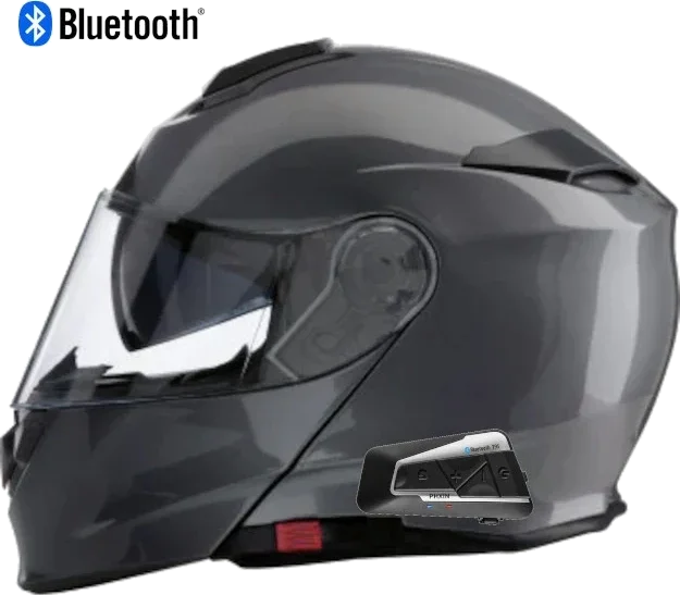 Z1R Solaris 2.0 Modular Bluetooth Helmet Dark Silver
