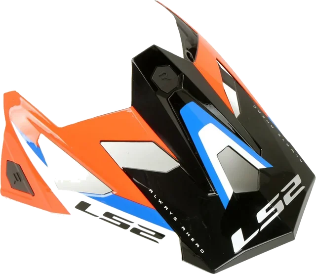 LS2 X Force Sprint Peak Helmet Accessories, black orange blue white