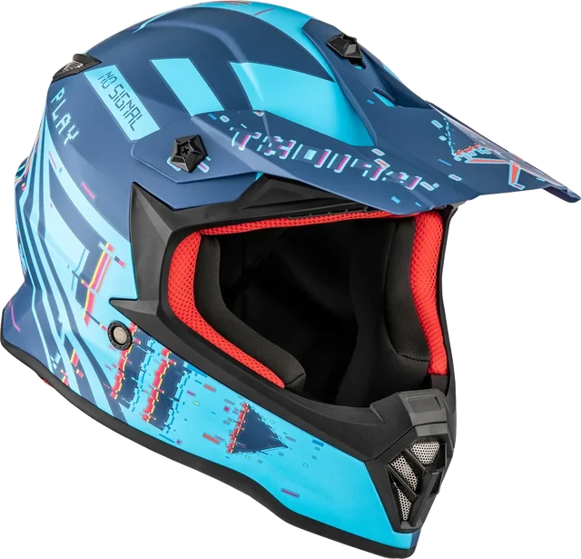 CKX Youth TX019Y Error MX Helmet, matte blue