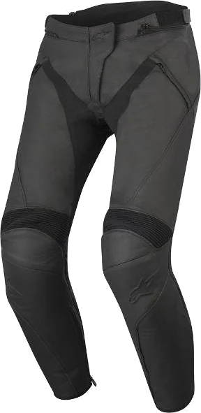 Alpinestars Jagg Ladies Leather Jeans - Black/Black, Black