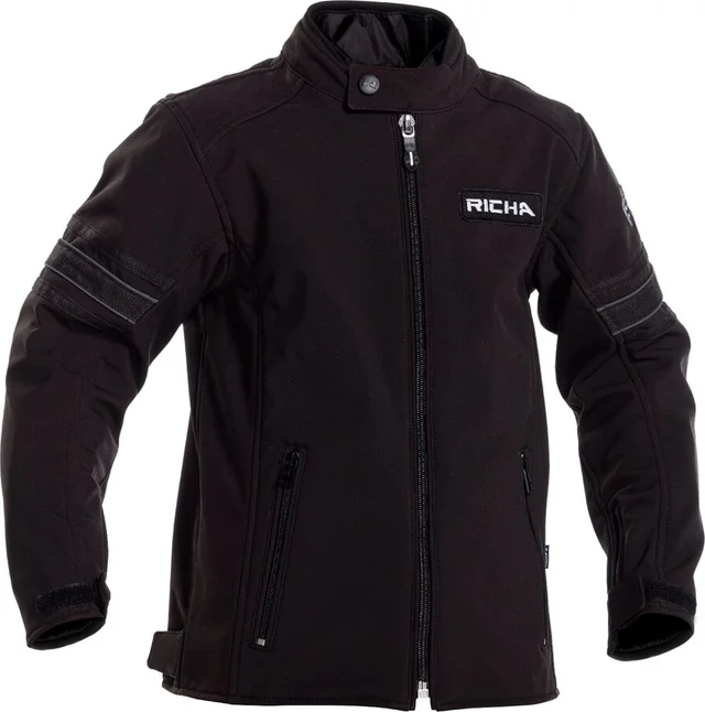 Richa TOULON 2 SOFTSHELL JUNIOR JACKET, 100 black