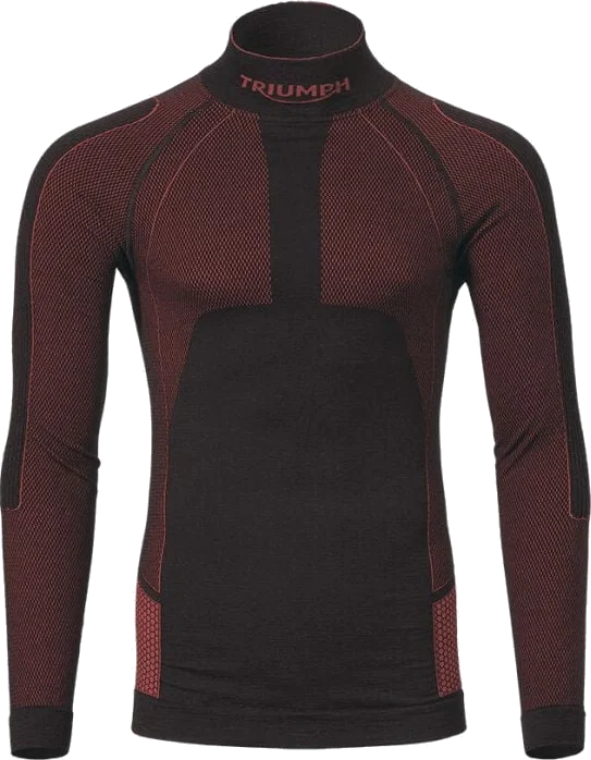 Triumph Merino Base Layer Top, Black/Red