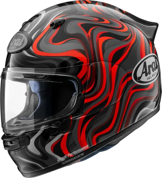 Arai Quantic Swirl Red, Swirl Red