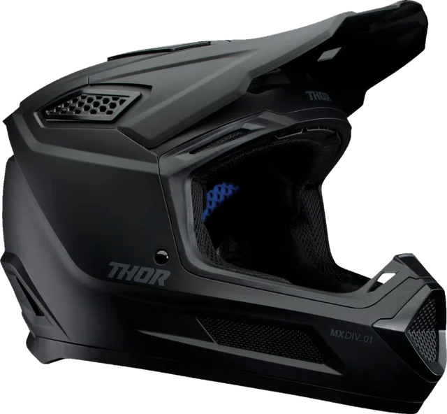 Thor Fleet Blackout Helmet, Matte Black
