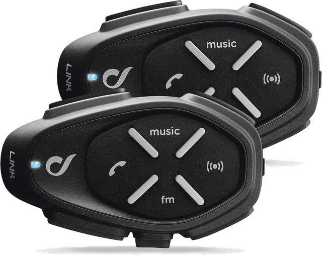 Interphone cellularline Link Duo Intercom, Black