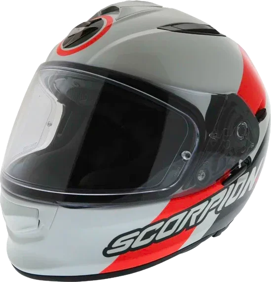 Scorpion Exo 510 Hero Helmet White Red Black, White Red Black