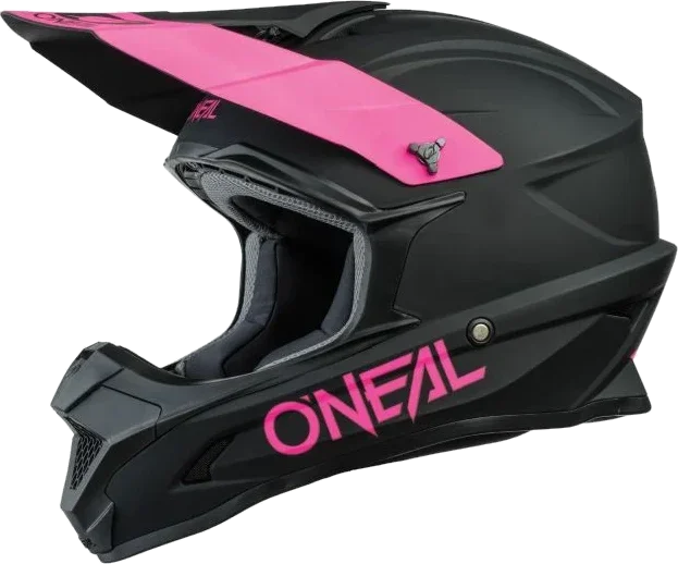 O'Neal 1 Series Solid MX Helmet, black pink