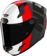 Nolan X-804 St Ultra Carbon Helmet White Red Stacco