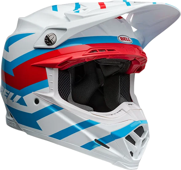 BELL Moto-9S Flex 22.06 Banshee Gloss White / Red 2024, White/Red