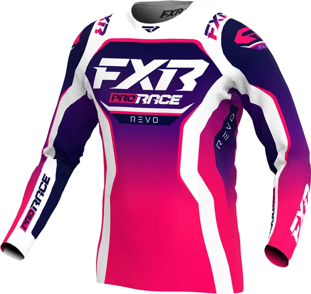 FXR Revo 2025 Motocross Jersey, white/red/black