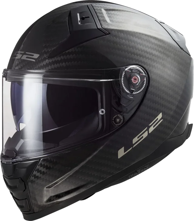 LS2 Helmets LS2 Citation II Carbon Solid Helmet CLOSEOUT, gloss carbon