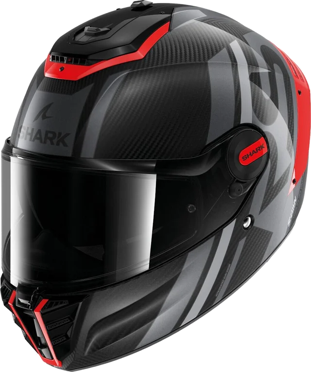 Shark Helmets SPARTAN RS CARBON Shawn Carbon Orange Silver, black/red