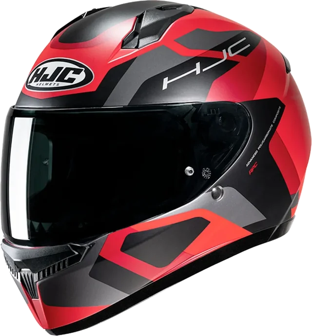 HJC C10 Helmet Tins MC1SF Black/Red Matt