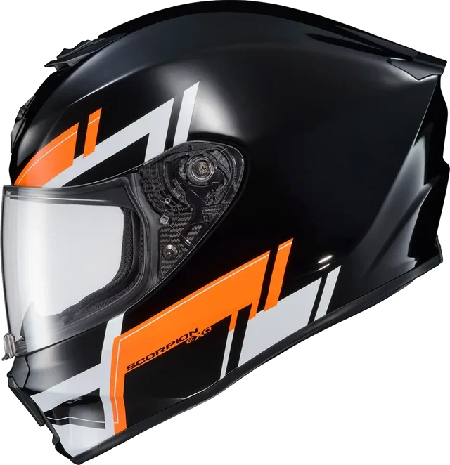 Scorpion EXO-R420 Full Face Helmet Pace Graphic Orange