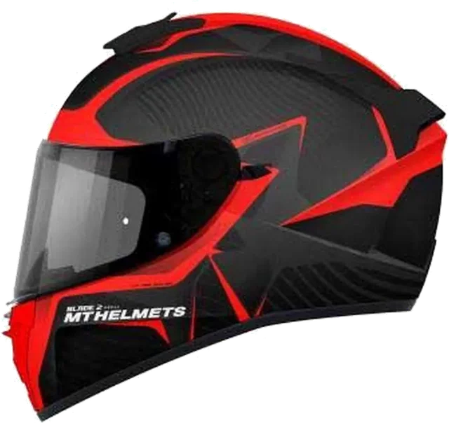 MT Helmets Blade 2 SV Blaster Full Face Helmet, Matt Black / Grey / Red