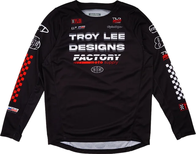 Troy Lee Designs Youth GP Pro Jersey Factory Black, BLACK