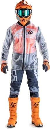 Acerbis TRASPARENT PRO RAIN JACKET 3.0, clear