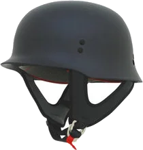 AFX FX-88 FX88 Solid Half Helmet, Flat Black