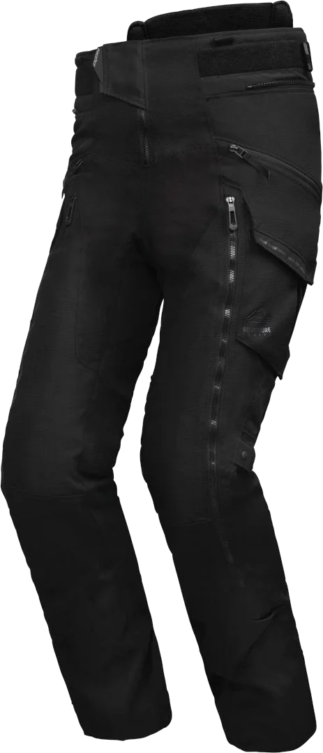 Ixon Ragnar PT Long Black Textile Motorcycle Pants, Black