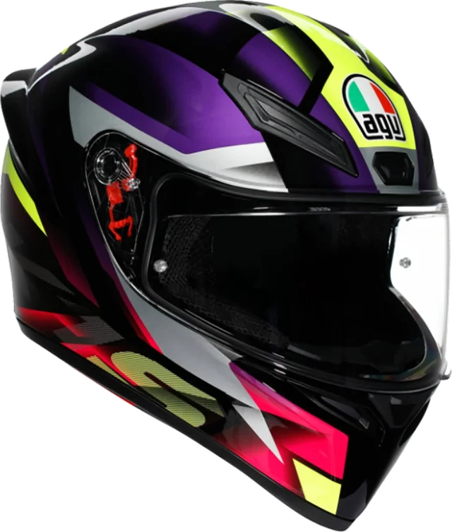 AGV K1 S Fastlap, black purple pink