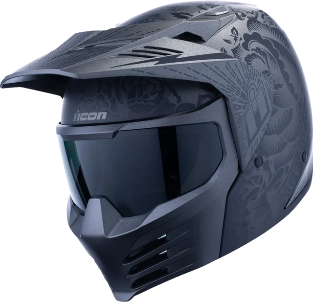 Icon Elsinore Darkgard Helmet CLOSEOUT, black