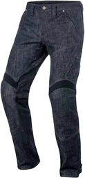 Alpinestars Mens Riffs Armored Denim Riding Pants, Raw Indigo