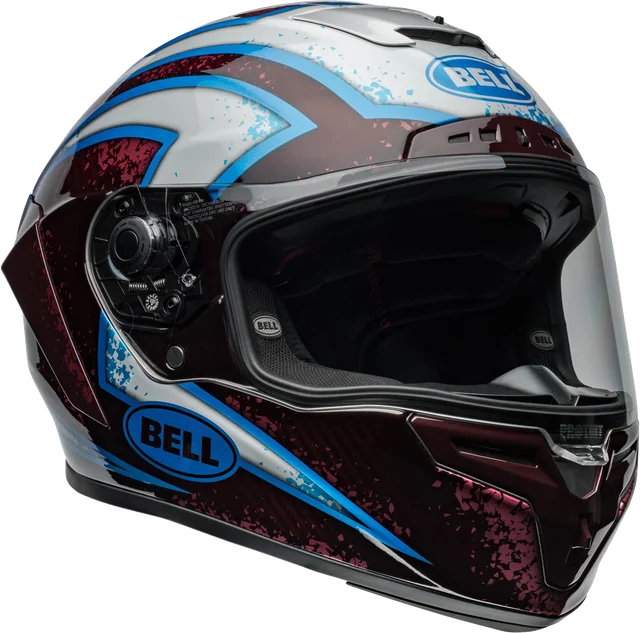 Bell Race Star Flex DLX (2024) Helmet - Xenon Red/Silver(Pro-tint reactive visor)