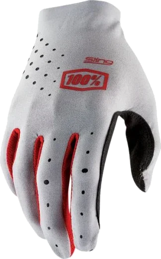 100% 100 Percent Sling MX Gloves, Grey