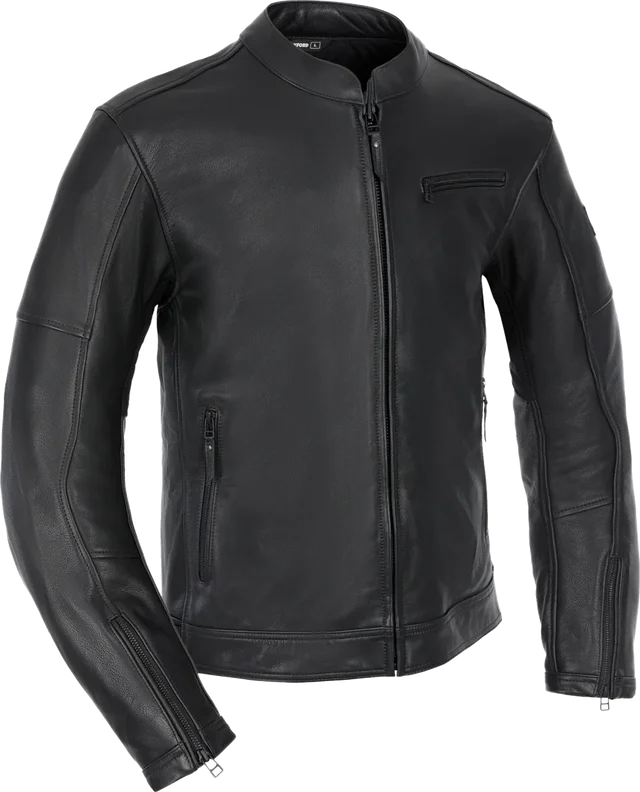Oxford Henlow Leather MS Jacket Black