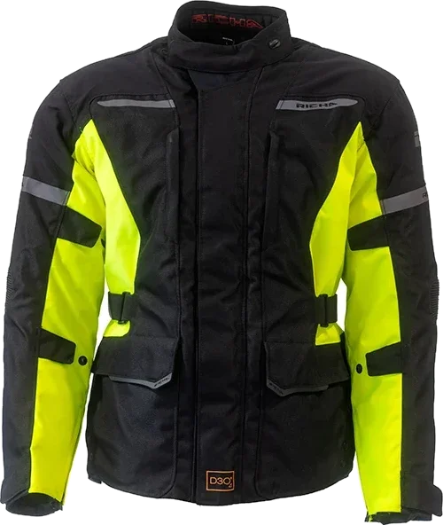 Richa Phantom Prime Waterproof Jacket - Black / Fluo