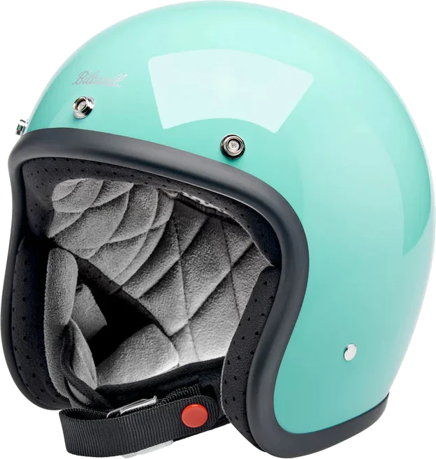 Biltwell Bonanza Mint Julip Helmet, Gloss Mint
