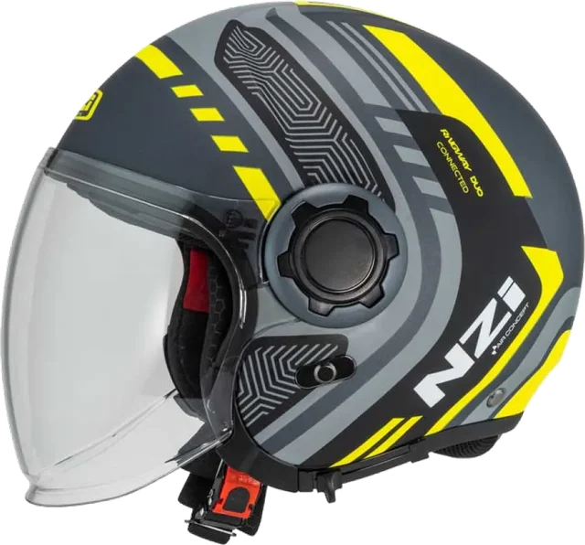 Nzi Ringway 2 Duo Antera Open Face Helmet, Antracite / Grey Matt