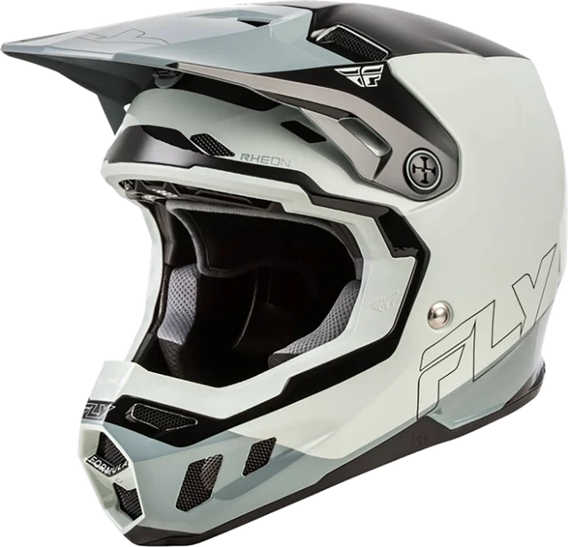 Fly Racing Formula CC Glide Helmet, Grey/Light Grey/Black