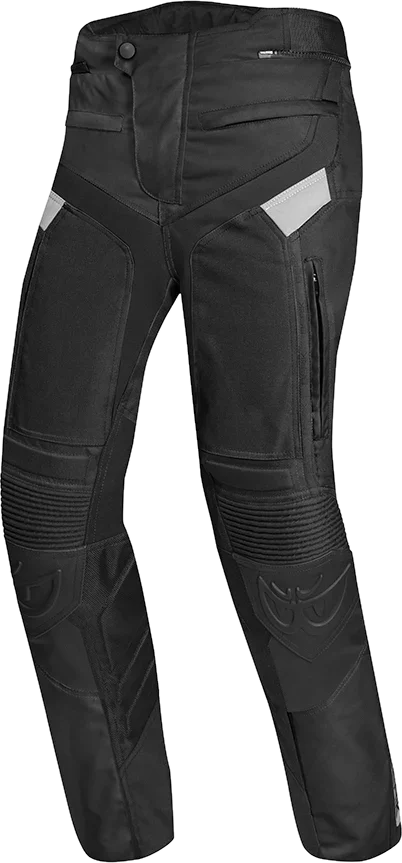 Berik Striker Black Waterproof Textile Motorcycle Pants, black